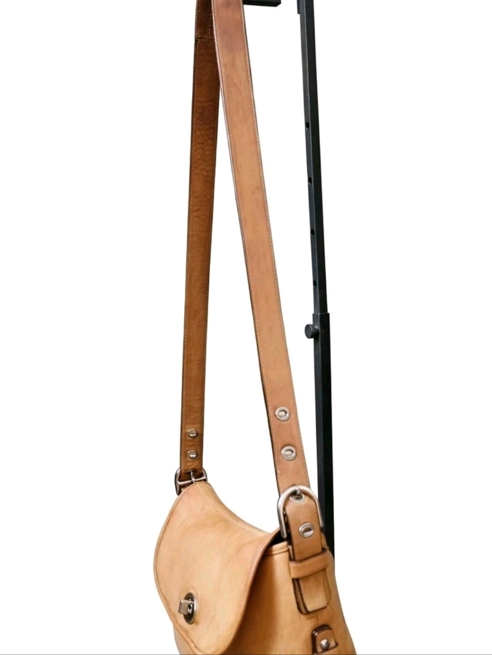 Vintage Coach Legacy Nubuck/Tan Crossbody/Shoulder Bag - Medium Turn-lock F15170 - Picture 12 of 16